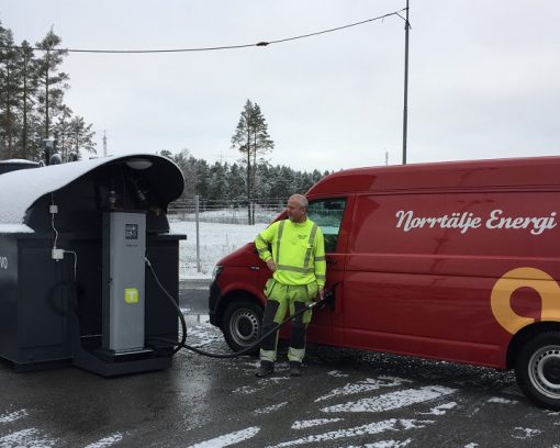 Norrtälje Energi minskar utsläppen från sina bilar med 90 procent